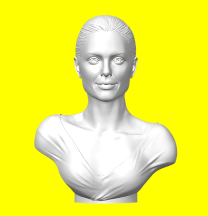 Angelina Jolie Bust - 3D Printable STL File