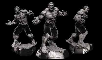 The Incredible Hulk Easy to Print 3D Model STL File - 3DSTLHUB