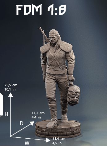 The Witcher- Geralt of Rivia - Henry Cavill STL - 3DSTLHUB