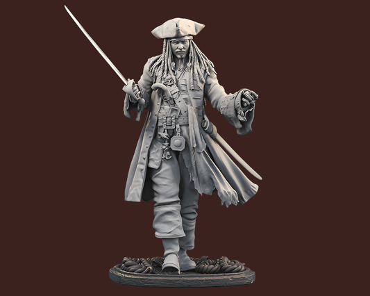 Jack Sparrow - Pirates of the Carribean 3D Model STL File