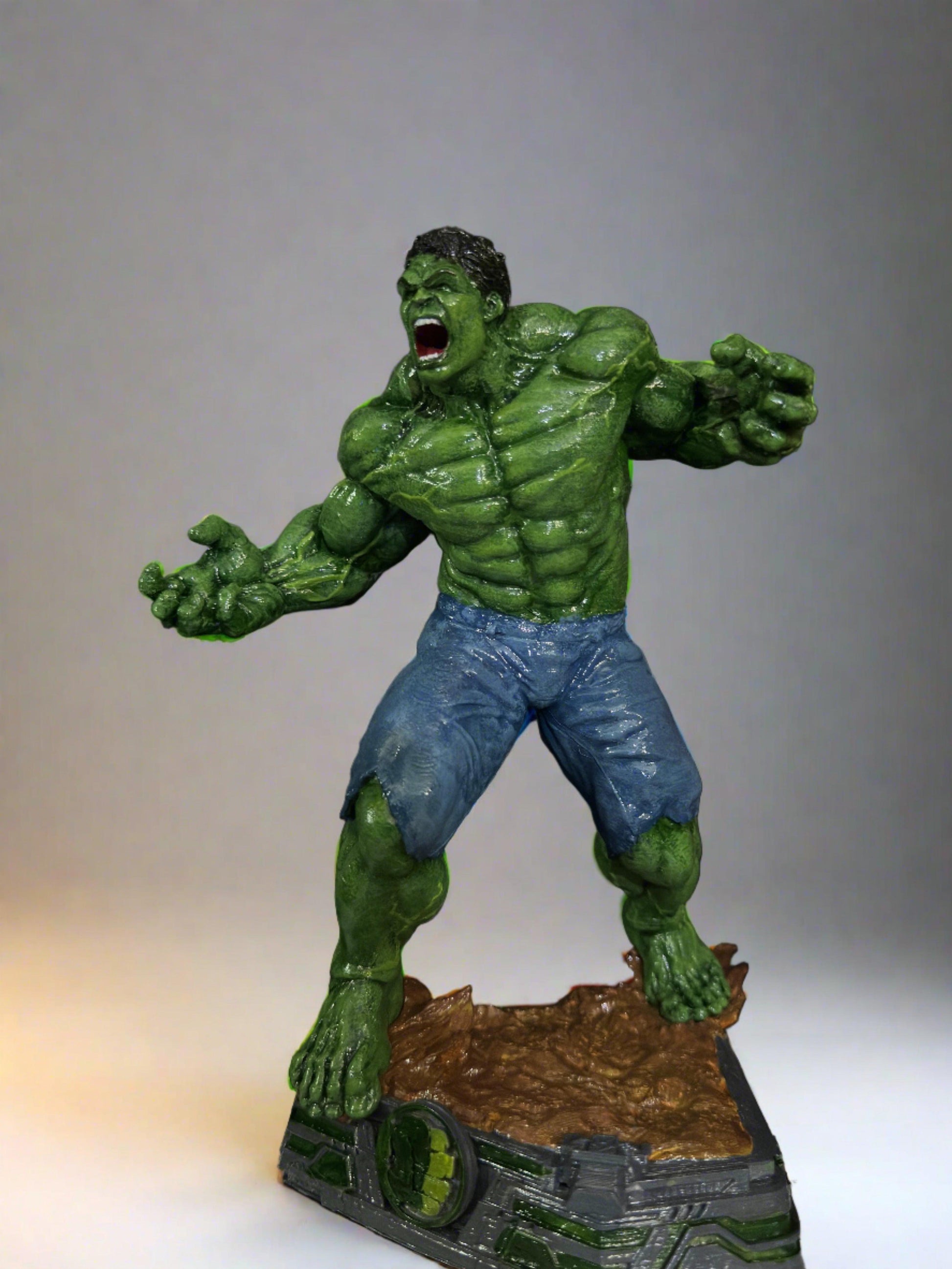 The Incredible Hulk Easy to Print 3D Model STL File - 3DSTLHUB
