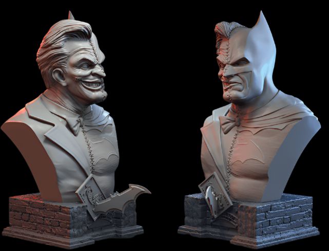 Batman Vs. The Joker 3D Model STL Files - 3DSTLHUB