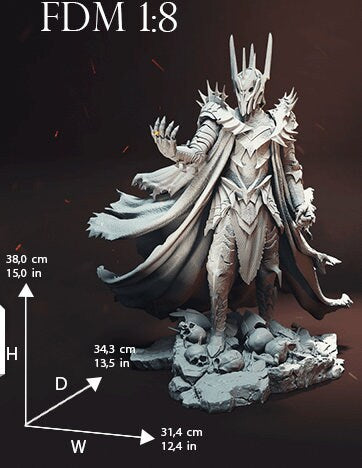 Sauron - Lord of The Rings STL 3D printable file - 3DSTLHUB