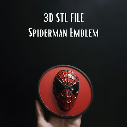 Spiderman Emblem 3D STL FILE - 3DSTLHUB