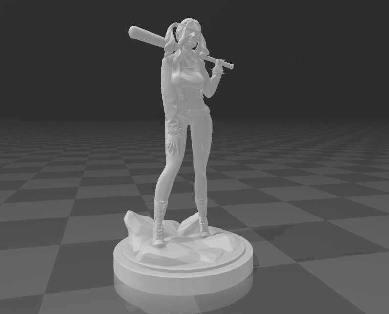 Harley Quinn 3D STL File - 3DSTLHUB
