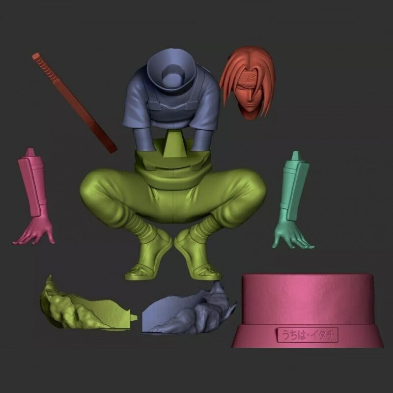Itachi Uchiha - Naruto Figure 3D Printable STL FILE - 3DSTLHUB